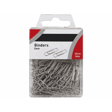 Binders 25mm plasteske (100)