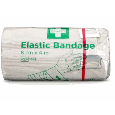 Bandasje CEDERROTH elastisk bind 4mx8cm
