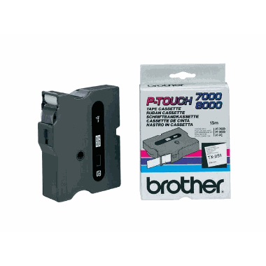 Tape Brother TX251 24mmx15m sort/hvit