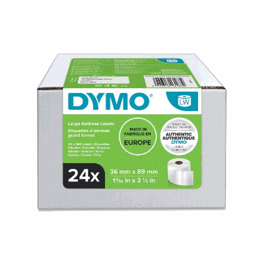 Etikett DYMO Adresse 36x89mm 260st (24)