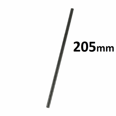 Sugerr Papp Sort -6mm L205mm, 250stk