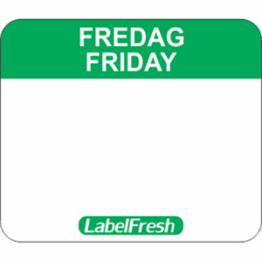 LabelFresh Easy Fredag, 1000stk. 30x25mm