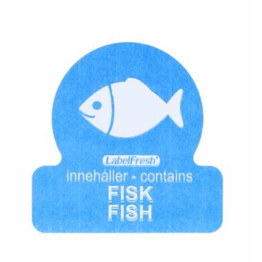LabelFresh Allergener Fisk, 500stk. 30x30mm