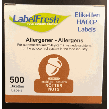 LabelFresh Allergener Ntter, 500stk. 30x30mm