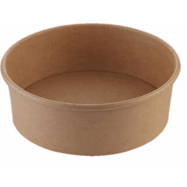 Paper Bowl Brun 1100ml 185/160x65mm 400stk