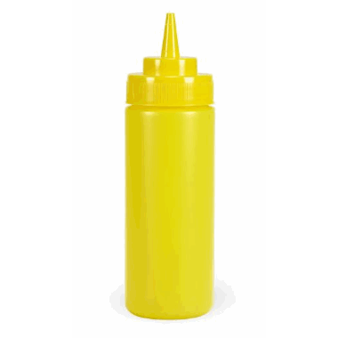 Dressingflaske GUL 0,34 liter