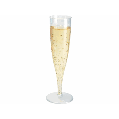 Plastglass champagne 13,5cl fast stett