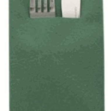 Serviett Airlaid Pocket 40cm 1/8 Mrk Grnn