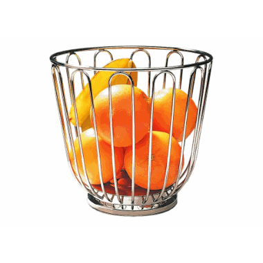 Fruktkurv rustfri 21,5x20,5 cm