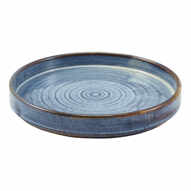 Terra Porcelain Aqua Blue Presentation Plate 21 cm